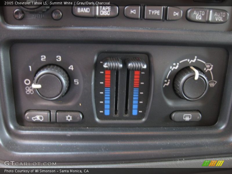 Summit White / Gray/Dark Charcoal 2005 Chevrolet Tahoe LS