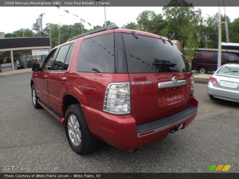 Vivid Red Metallic / Camel 2008 Mercury Mountaineer AWD