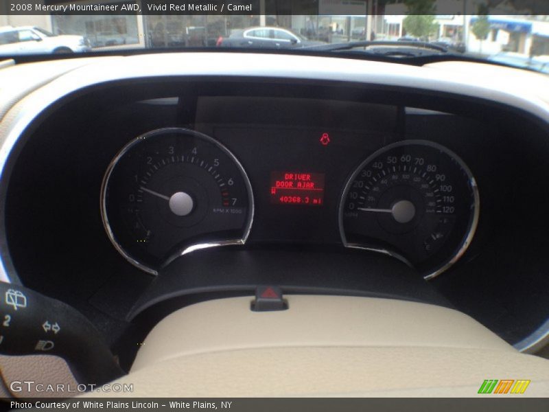 Vivid Red Metallic / Camel 2008 Mercury Mountaineer AWD