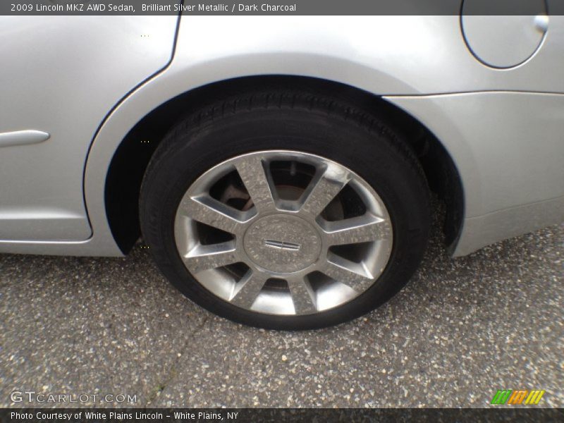 Brilliant Silver Metallic / Dark Charcoal 2009 Lincoln MKZ AWD Sedan