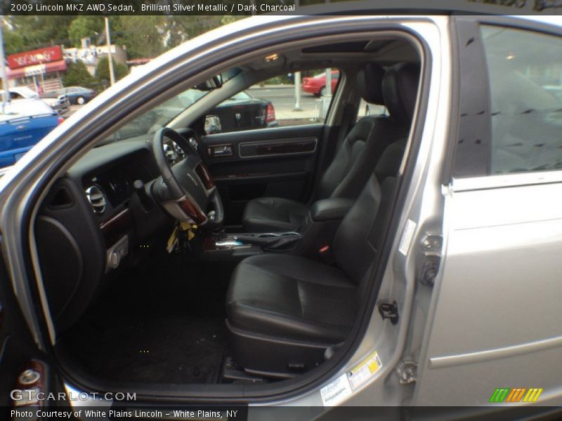 Brilliant Silver Metallic / Dark Charcoal 2009 Lincoln MKZ AWD Sedan