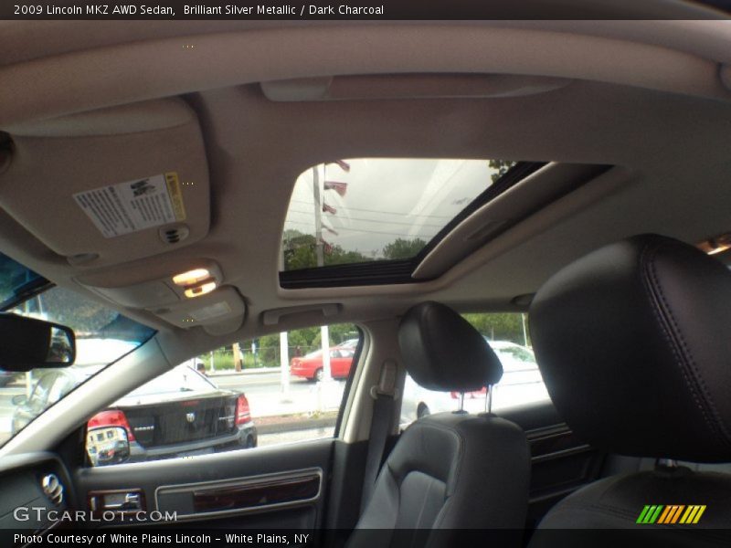 Brilliant Silver Metallic / Dark Charcoal 2009 Lincoln MKZ AWD Sedan