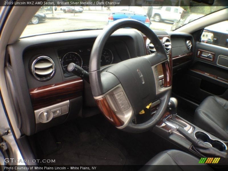 Brilliant Silver Metallic / Dark Charcoal 2009 Lincoln MKZ AWD Sedan