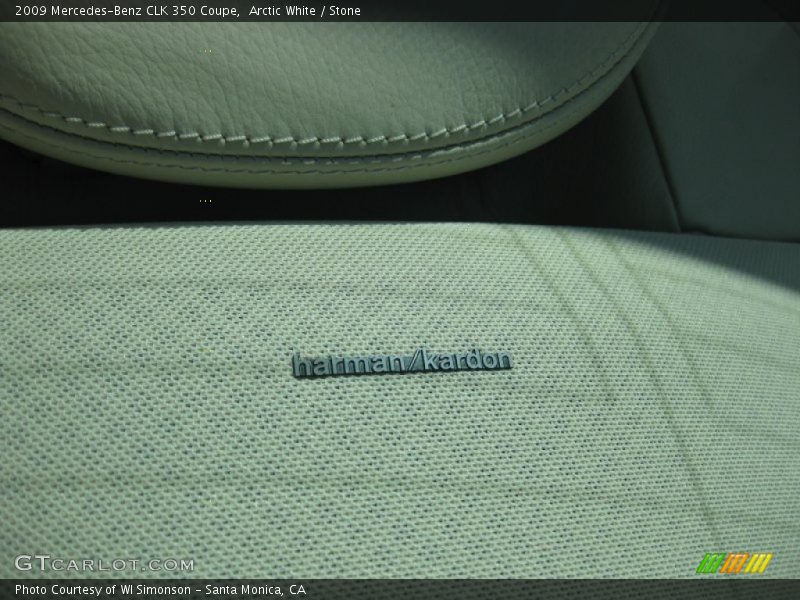 Arctic White / Stone 2009 Mercedes-Benz CLK 350 Coupe