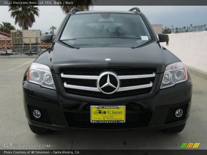 Black / Black 2012 Mercedes-Benz GLK 350