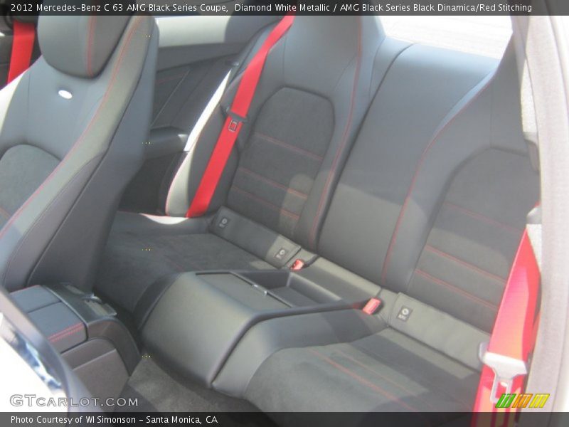 Rear Seat of 2012 C 63 AMG Black Series Coupe