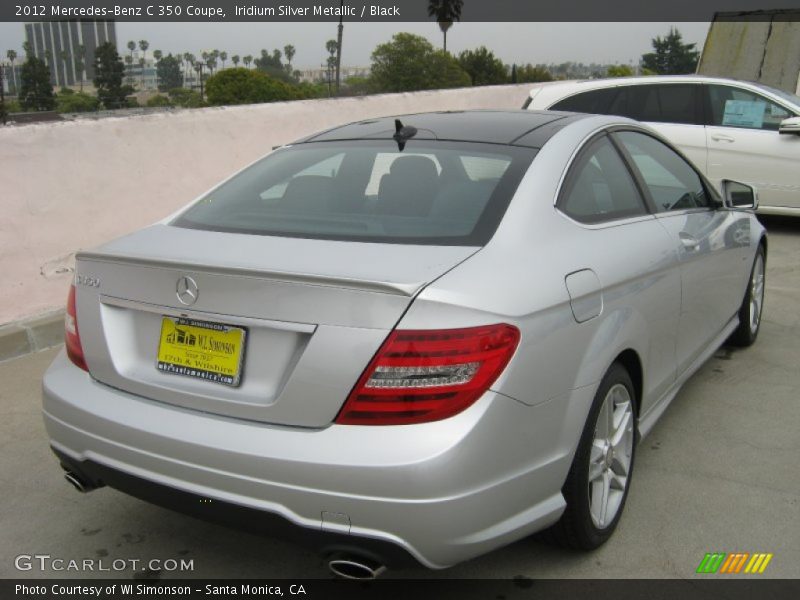 Iridium Silver Metallic / Black 2012 Mercedes-Benz C 350 Coupe