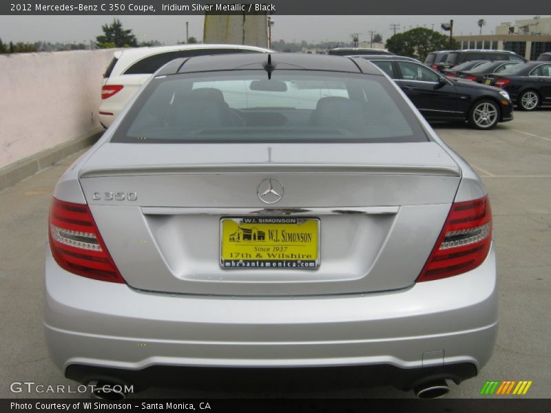 Iridium Silver Metallic / Black 2012 Mercedes-Benz C 350 Coupe