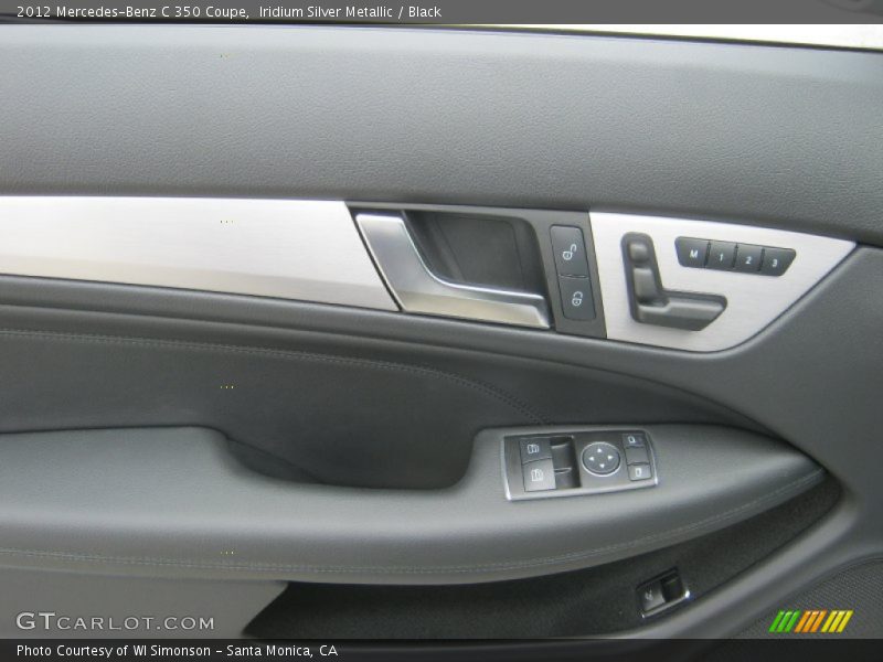 Iridium Silver Metallic / Black 2012 Mercedes-Benz C 350 Coupe