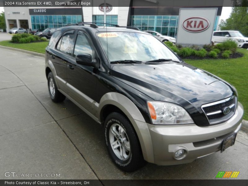 Ebony Black / Beige 2004 Kia Sorento EX 4WD