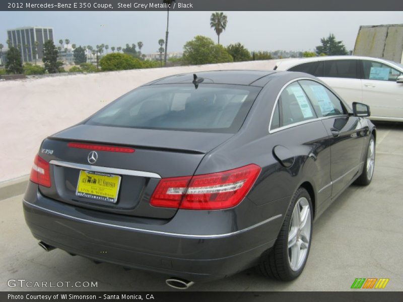 Steel Grey Metallic / Black 2012 Mercedes-Benz E 350 Coupe