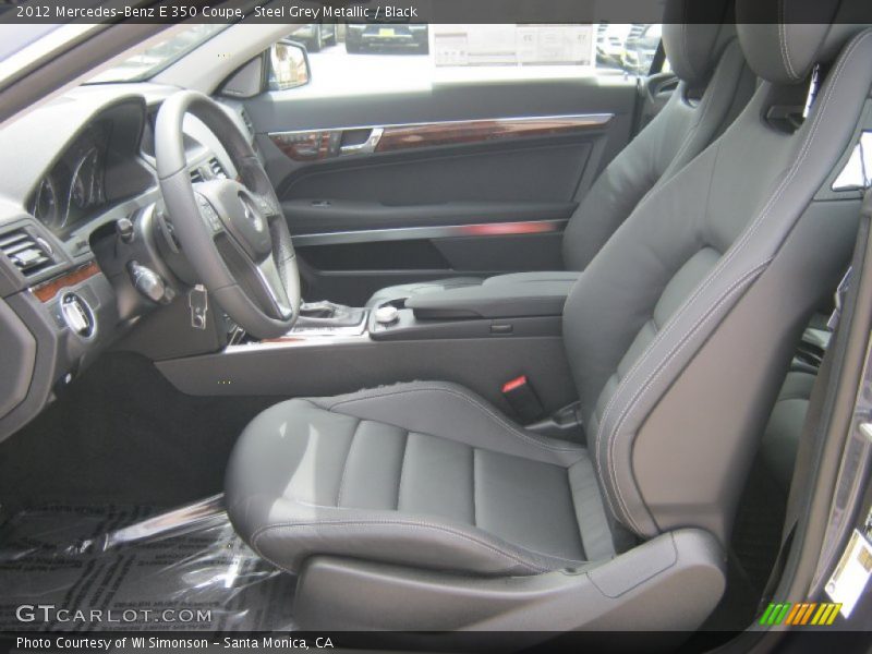 Steel Grey Metallic / Black 2012 Mercedes-Benz E 350 Coupe