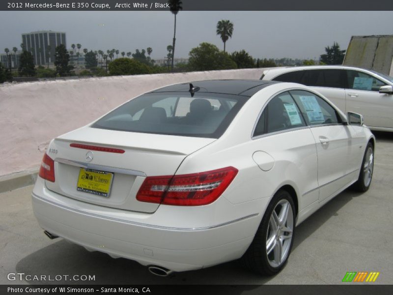 Arctic White / Black 2012 Mercedes-Benz E 350 Coupe