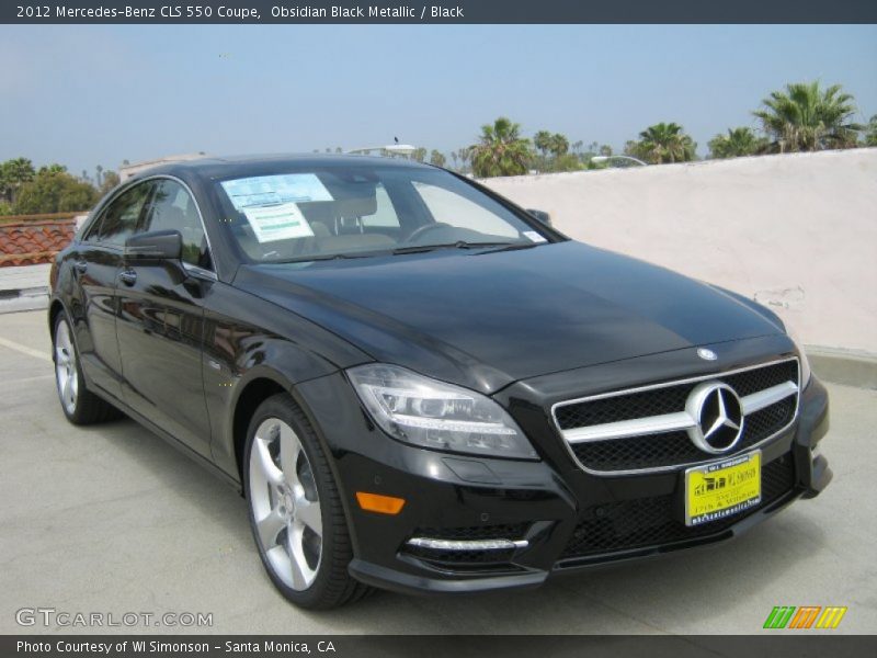 Obsidian Black Metallic / Black 2012 Mercedes-Benz CLS 550 Coupe