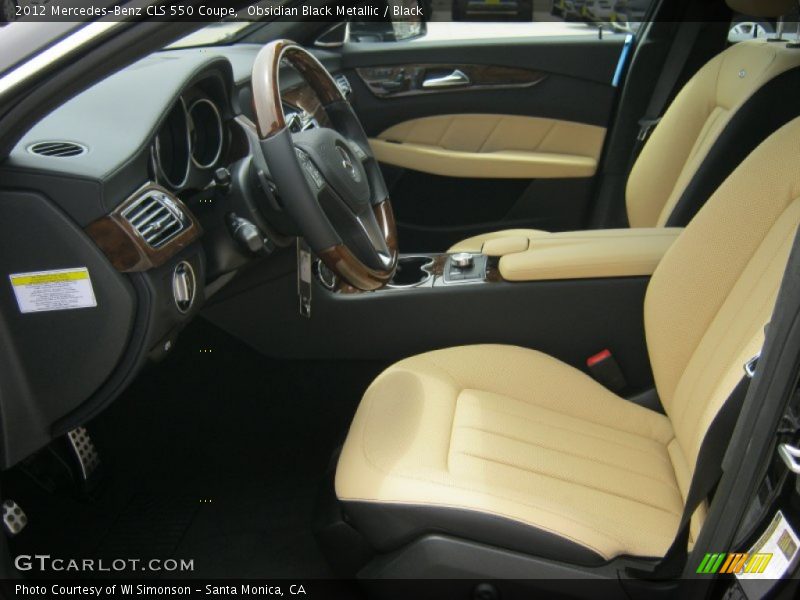 Obsidian Black Metallic / Black 2012 Mercedes-Benz CLS 550 Coupe