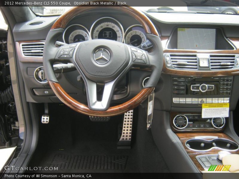 Obsidian Black Metallic / Black 2012 Mercedes-Benz CLS 550 Coupe