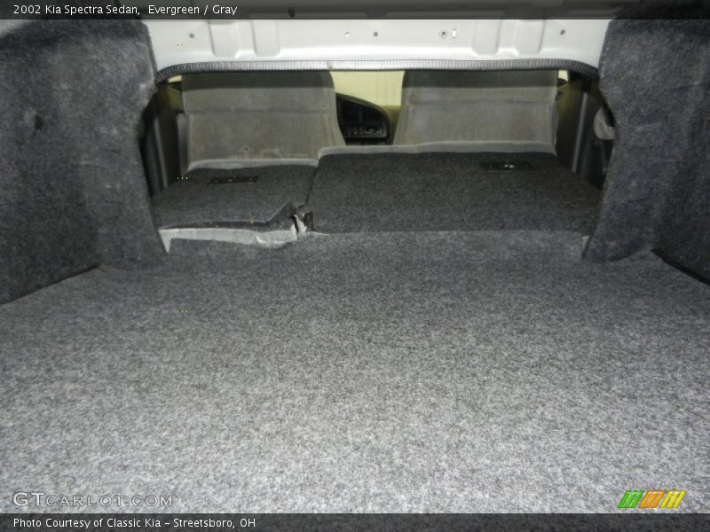 Evergreen / Gray 2002 Kia Spectra Sedan