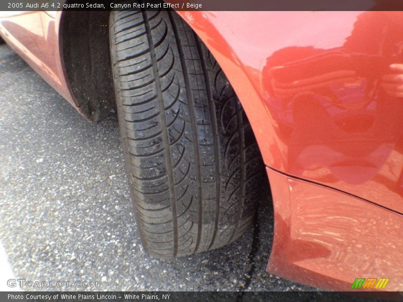 Canyon Red Pearl Effect / Beige 2005 Audi A6 4.2 quattro Sedan