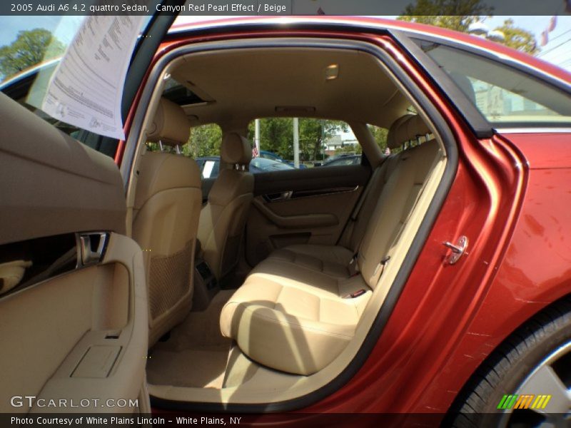Canyon Red Pearl Effect / Beige 2005 Audi A6 4.2 quattro Sedan