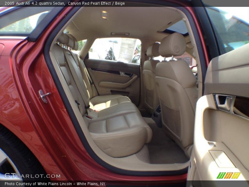 Canyon Red Pearl Effect / Beige 2005 Audi A6 4.2 quattro Sedan