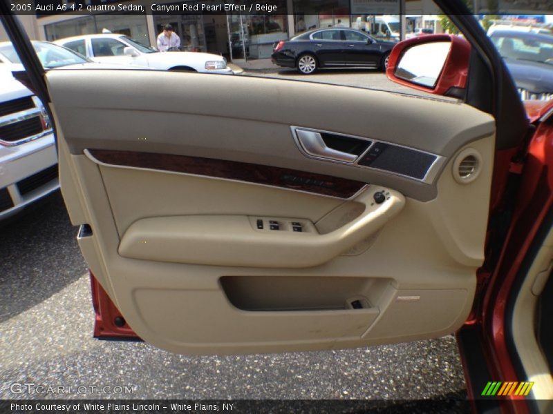 Canyon Red Pearl Effect / Beige 2005 Audi A6 4.2 quattro Sedan