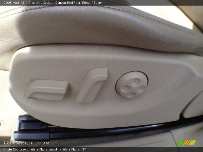 Canyon Red Pearl Effect / Beige 2005 Audi A6 4.2 quattro Sedan