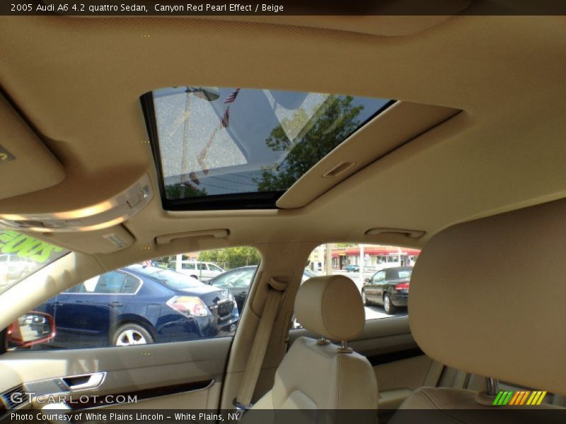 Canyon Red Pearl Effect / Beige 2005 Audi A6 4.2 quattro Sedan