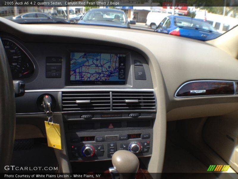 Canyon Red Pearl Effect / Beige 2005 Audi A6 4.2 quattro Sedan