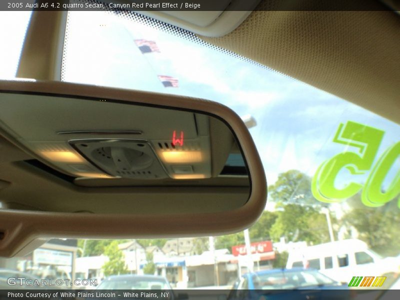 Canyon Red Pearl Effect / Beige 2005 Audi A6 4.2 quattro Sedan