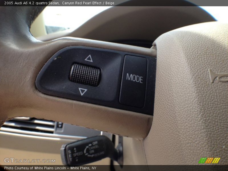 Canyon Red Pearl Effect / Beige 2005 Audi A6 4.2 quattro Sedan