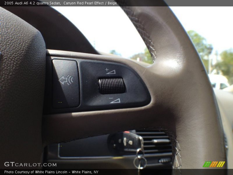 Canyon Red Pearl Effect / Beige 2005 Audi A6 4.2 quattro Sedan