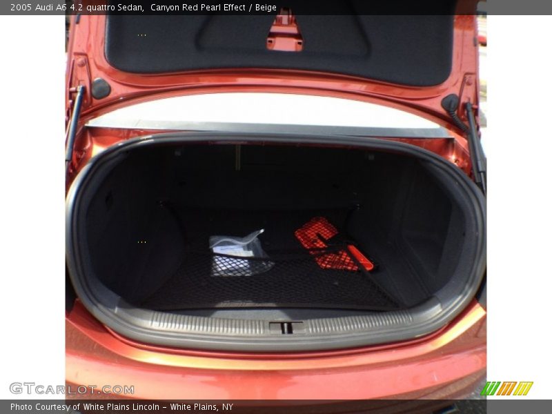 Canyon Red Pearl Effect / Beige 2005 Audi A6 4.2 quattro Sedan