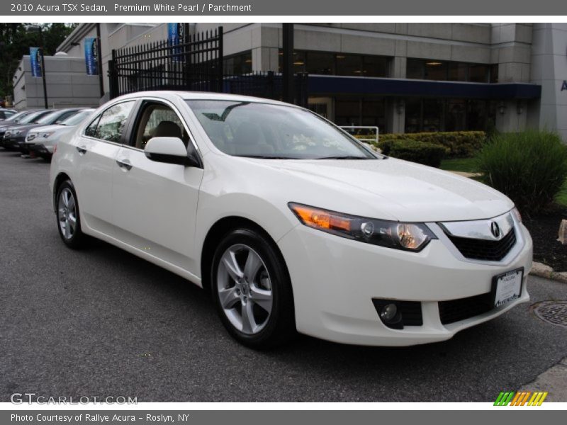 Premium White Pearl / Parchment 2010 Acura TSX Sedan