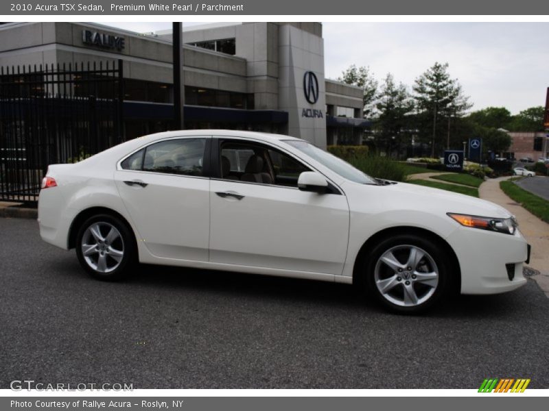 Premium White Pearl / Parchment 2010 Acura TSX Sedan
