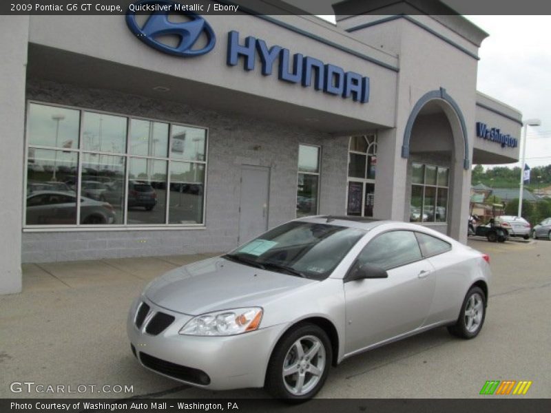 Quicksilver Metallic / Ebony 2009 Pontiac G6 GT Coupe