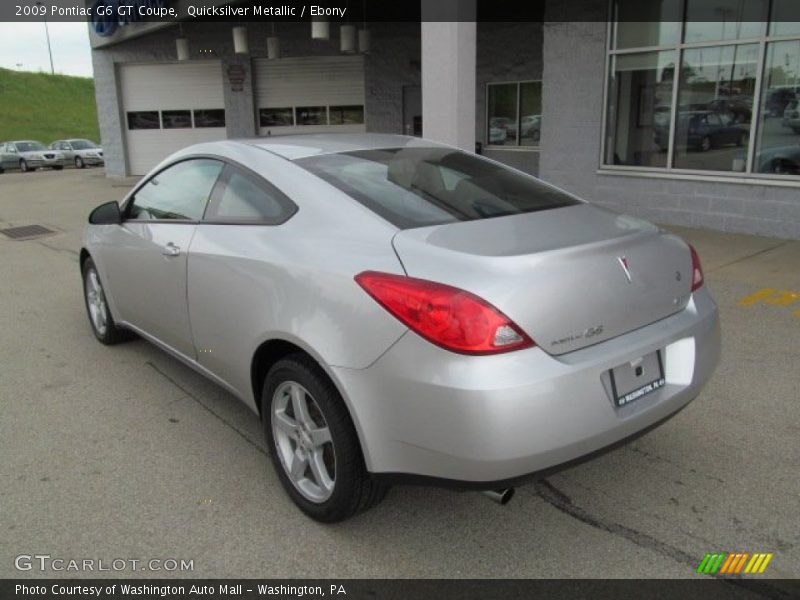 Quicksilver Metallic / Ebony 2009 Pontiac G6 GT Coupe