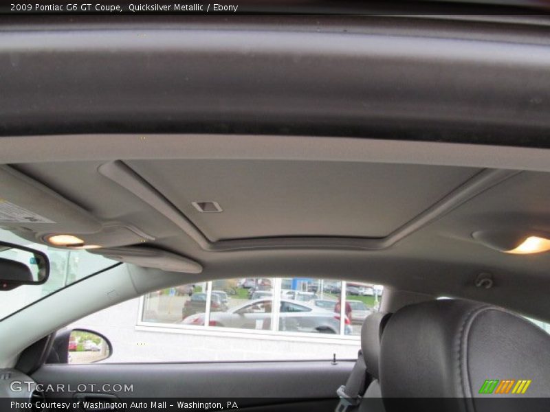 Quicksilver Metallic / Ebony 2009 Pontiac G6 GT Coupe