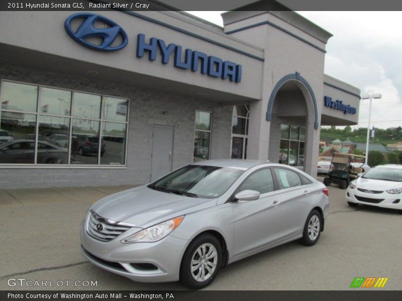 Radiant Silver / Gray 2011 Hyundai Sonata GLS