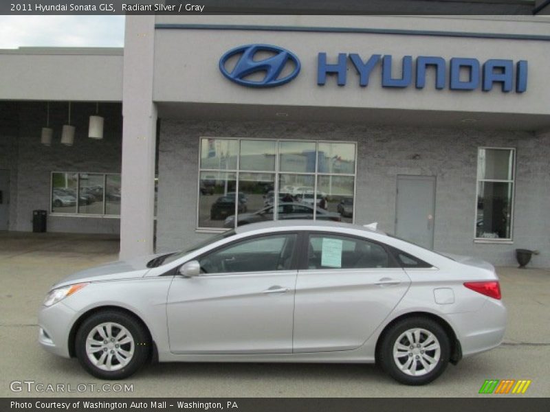 Radiant Silver / Gray 2011 Hyundai Sonata GLS