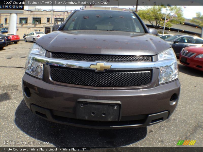 Black Amethyst Metallic / Dark Gray 2007 Chevrolet Equinox LT AWD