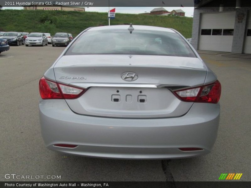 Radiant Silver / Gray 2011 Hyundai Sonata GLS
