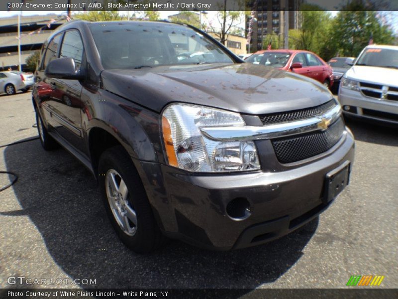 Black Amethyst Metallic / Dark Gray 2007 Chevrolet Equinox LT AWD