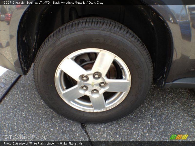 Black Amethyst Metallic / Dark Gray 2007 Chevrolet Equinox LT AWD
