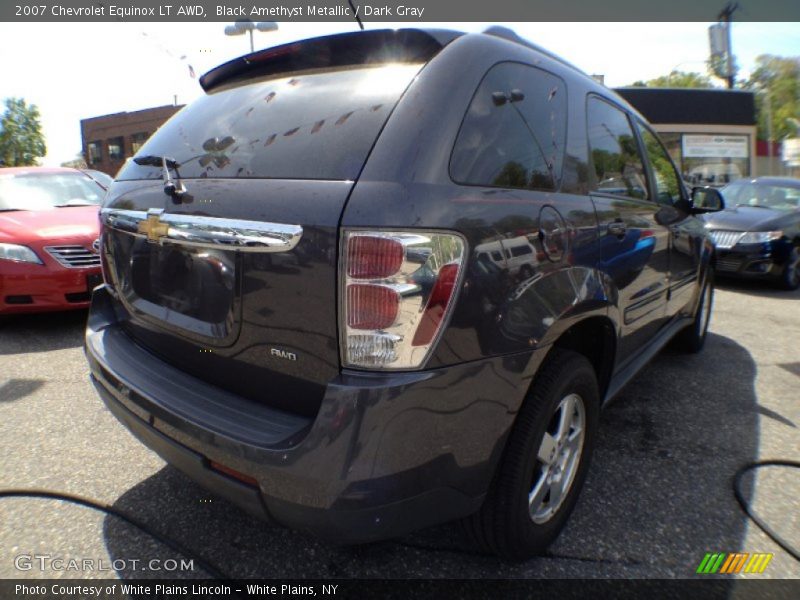 Black Amethyst Metallic / Dark Gray 2007 Chevrolet Equinox LT AWD