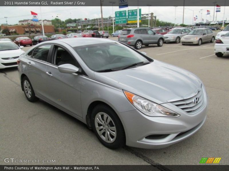 Radiant Silver / Gray 2011 Hyundai Sonata GLS
