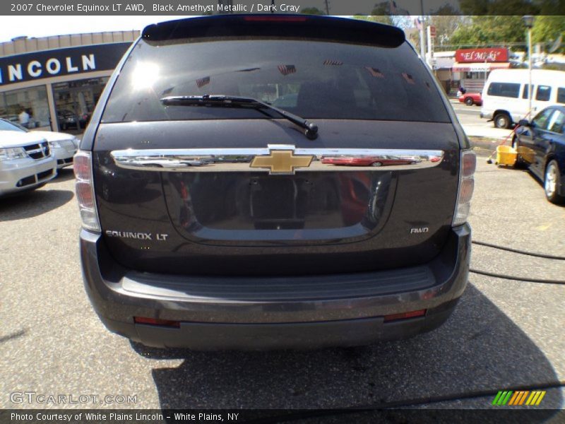 Black Amethyst Metallic / Dark Gray 2007 Chevrolet Equinox LT AWD