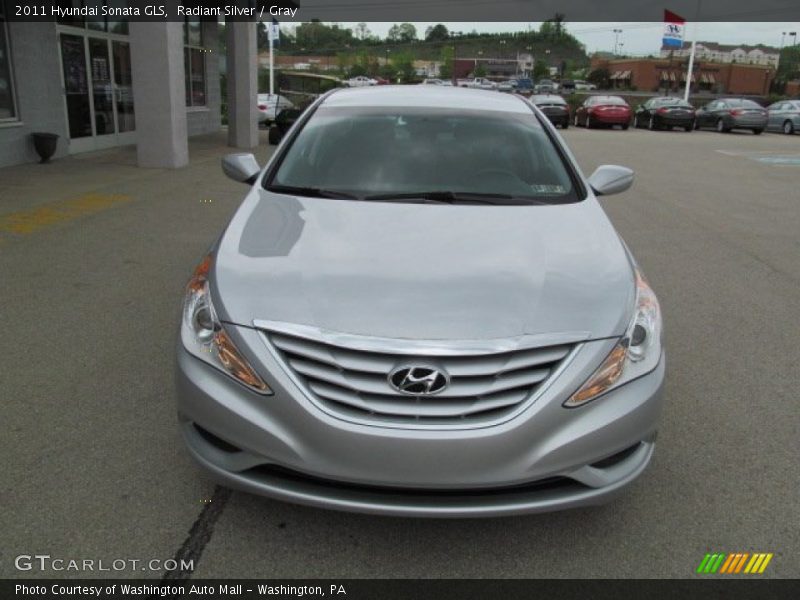 Radiant Silver / Gray 2011 Hyundai Sonata GLS