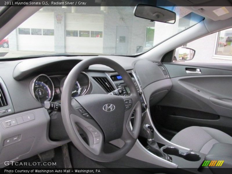 Radiant Silver / Gray 2011 Hyundai Sonata GLS