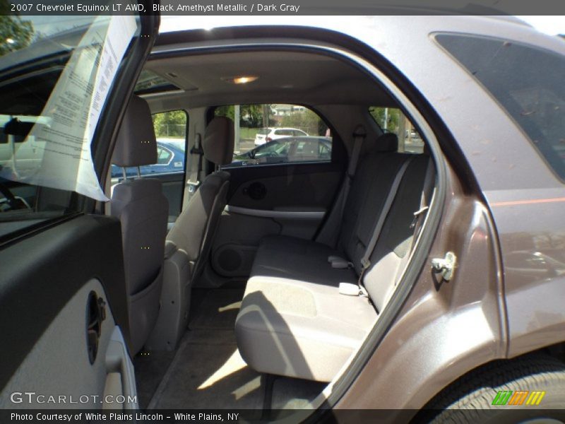 Black Amethyst Metallic / Dark Gray 2007 Chevrolet Equinox LT AWD
