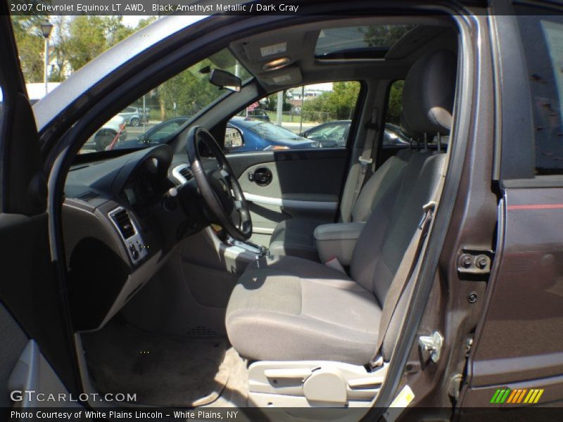 Black Amethyst Metallic / Dark Gray 2007 Chevrolet Equinox LT AWD